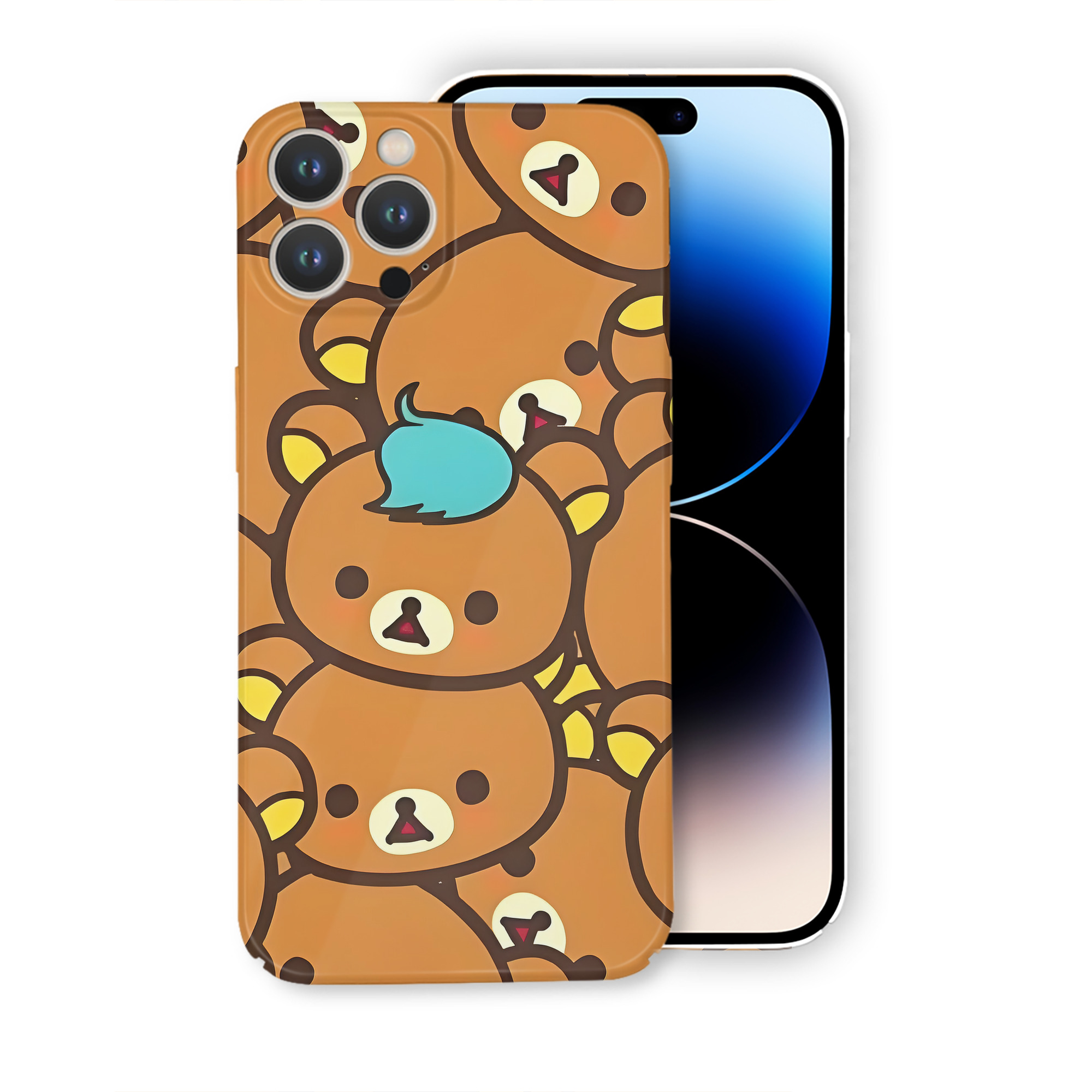 （画像用） リラックマ リラックマ キイロイトリ Rilakkuma Korilakkuma Kiiroitori 【iPhone 14シリーズ対応】ハードケース
